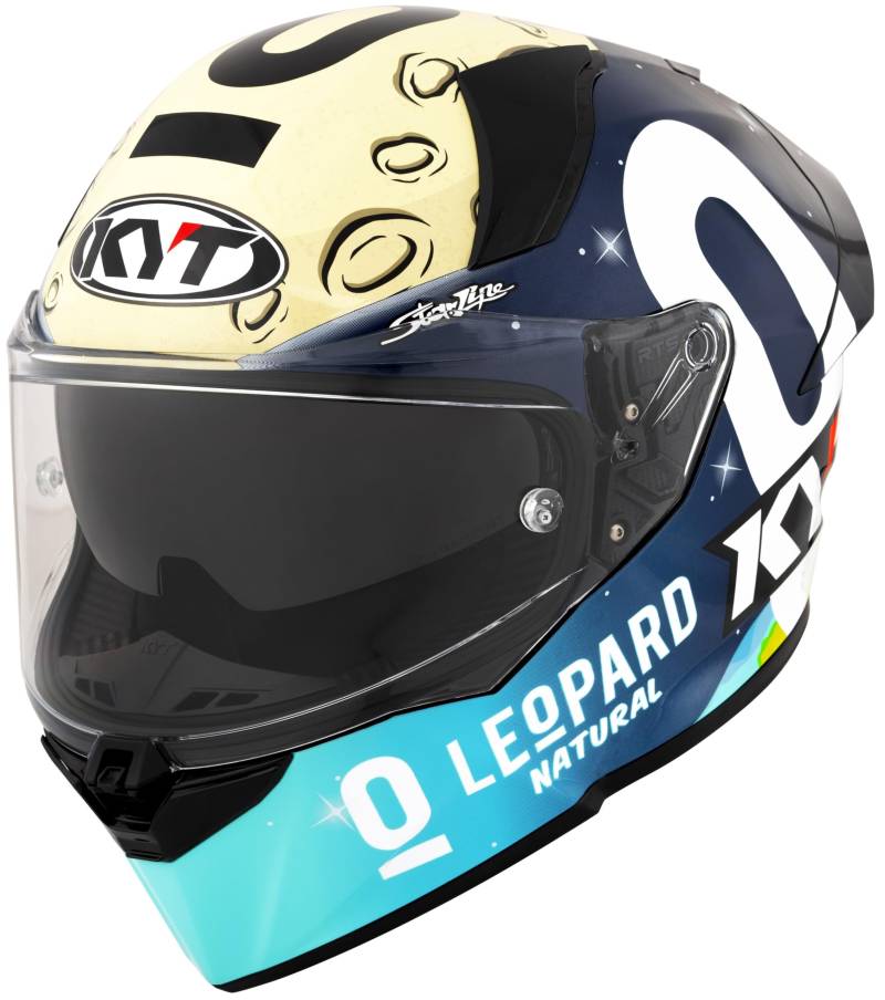 KYT R2R Max Foggia Mugello 2022 Replica Integralhelm (Schwarzmatt/Beige), L (59) von KYT