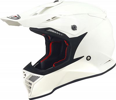 KYT Skyhawk Plain, Motocrosshelm - Weiß - 2XL von KYT