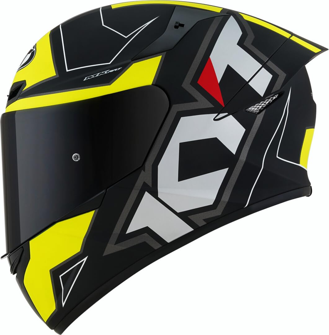 KYT TT Course Electron Helm (Black Matt/Yellow,XL) von KYT