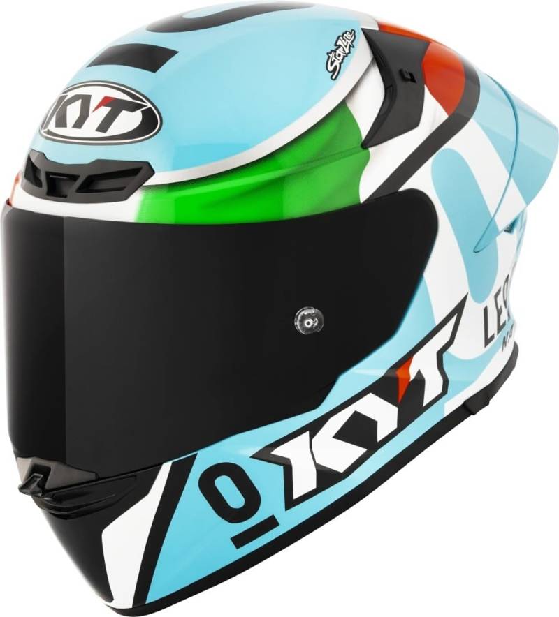 KYT TT-REVO Integralhelm Leopard Replica Tricolore E06, S (55) von KYT