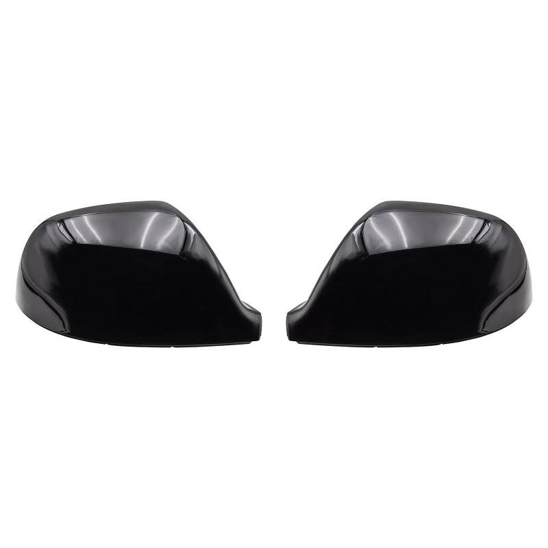 KYYET 1 Paar Rückspiegel-Abdeckkappen Spiegelkappen, kompatibel mit VW Volkswagen Transporter T5 T5.1 2010–2015, T6 2016–2019 (glänzendes Schwarz) von KYYET