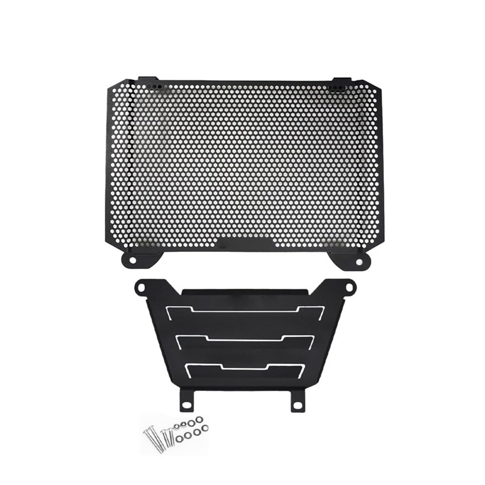 Motorrad Kühlergrill Grill Schutz Schutz Abdeckung FÜR Kühler Schutz Protector FÜR C & FMOTO 800MT 2021 2022 Kühlergrill Abdeckung Kühler(1 Set-Black NO logo) von KZYQDARS