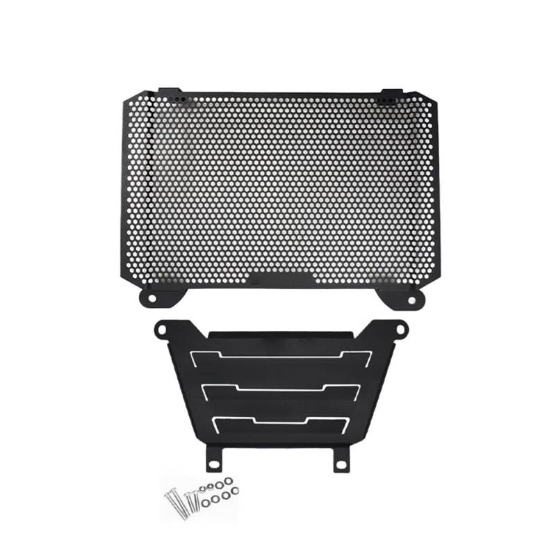 Motorrad Kühlergrill Grill Schutz Schutz Abdeckung FÜR Kühler Schutz Protector FÜR C & FMOTO 800MT 2021 2022 Kühlergrill Abdeckung Kühler(1 Set-Black NO logo) von KZYQDARS