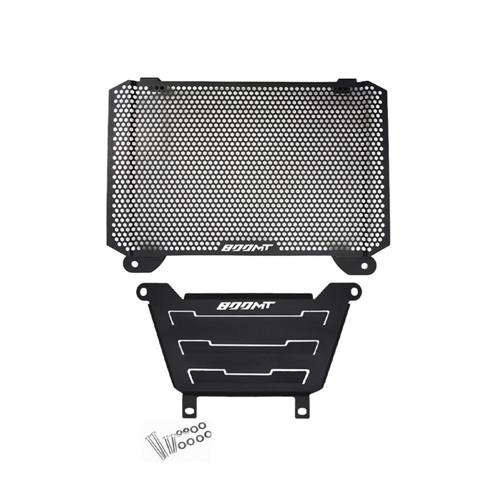 Motorrad Kühlergrill Grill Schutz Schutz Abdeckung FÜR Kühler Schutz Protector FÜR C & FMOTO 800MT 2021 2022 Kühlergrill Abdeckung Kühler(1 Set-Black logo) von KZYQDARS