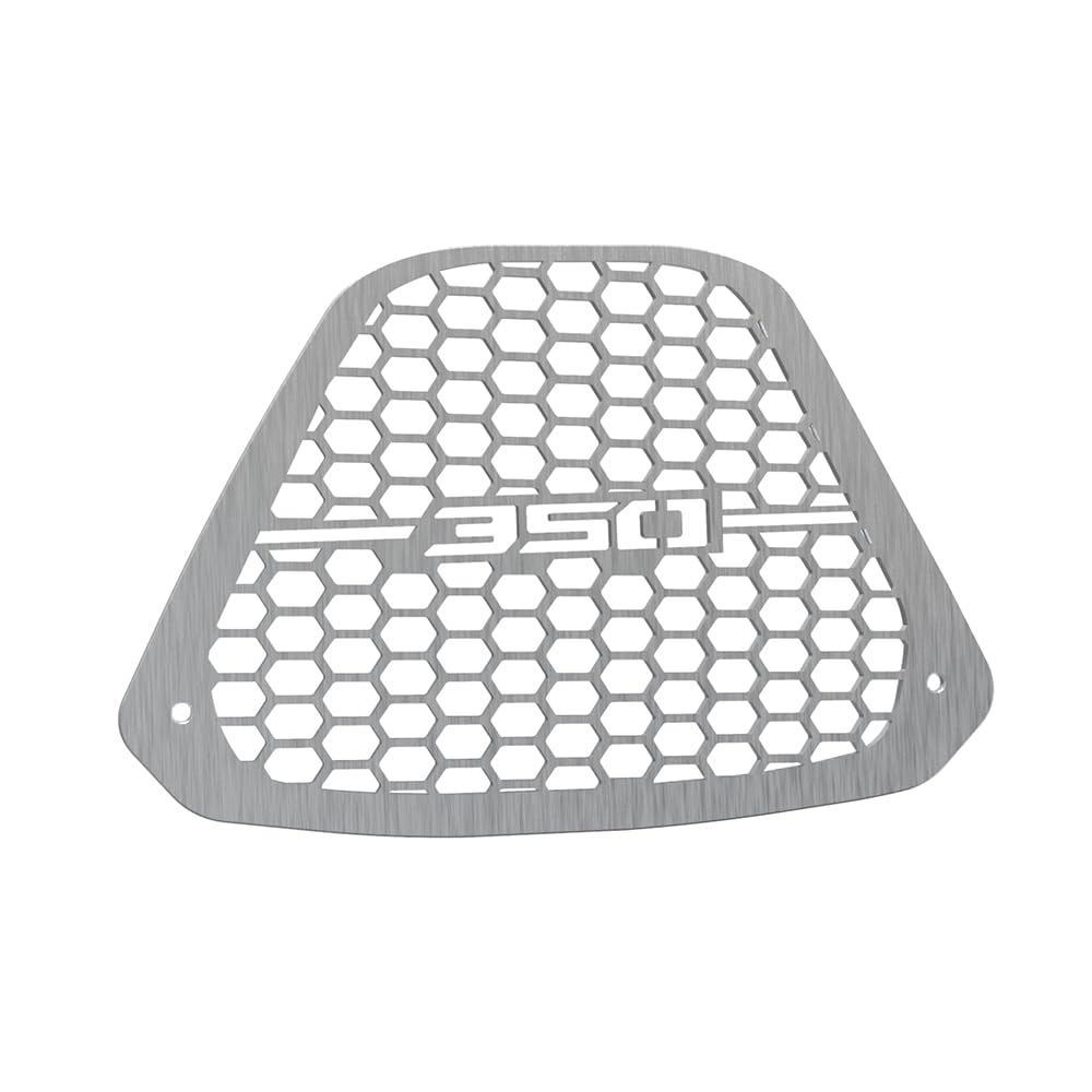 Motorrad Kühlergrill Grill Schutz Schutz Abdeckung Für ADV 350 2021 2022 2023 2024 Wasser Tank Grille Abdeckung Net Motorrad Teile Kühler(Silver) von KZYQDARS