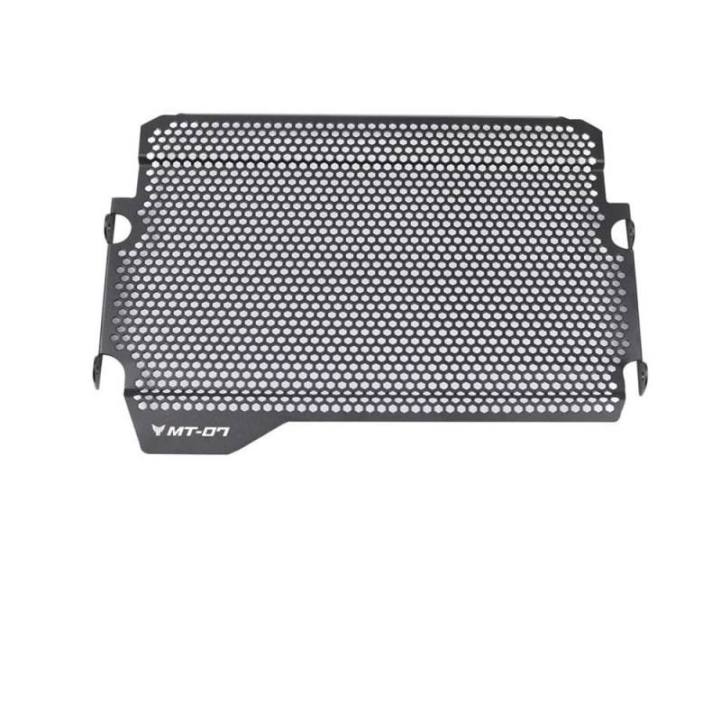 Motorrad Kühlergrill Grill Schutz Schutz Abdeckung Für MT07 2014 2015 2016 2017 2018 2019 2020 2021 2022 2023 2024 Kühlerschutzgitter Edelstahlschutzkappe(B new black 14-24) von KZYQDARS