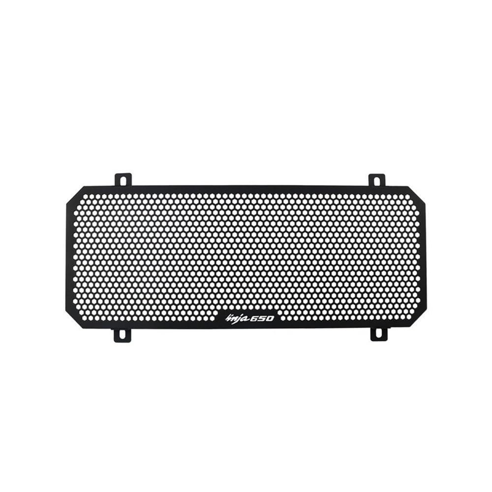 Motorrad Kühlergrill Grill Schutz Schutz Abdeckung Motorrad-Kühlerschutzgitterabdeckung passend für Z650 NINJA 650 2017 2018 2019 2020 2021 2022 2023 2024(LOGO-NINJA650) von KZYQDARS