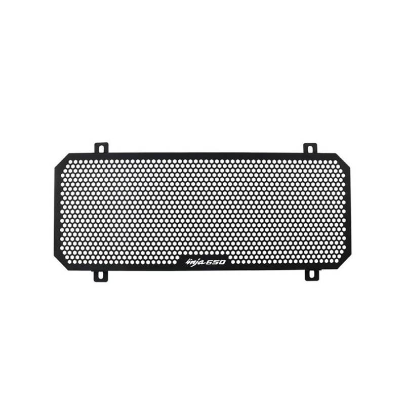 Motorrad Kühlergrill Grill Schutz Schutz Abdeckung Motorrad-Kühlerschutzgitterabdeckung passend für Z650 NINJA 650 2017 2018 2019 2020 2021 2022 2023 2024(LOGO-NINJA650) von KZYQDARS