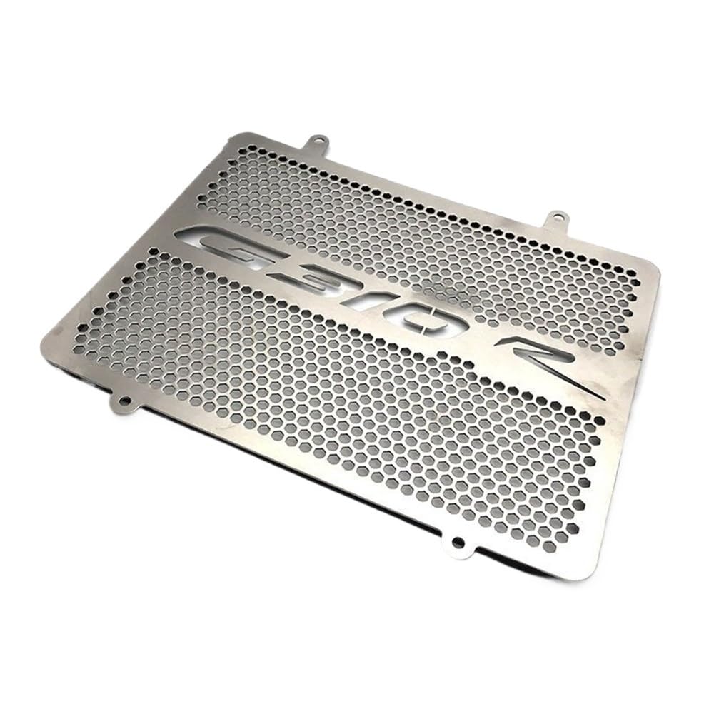 Motorrad Kühlergrill Grill Schutz Schutz Abdeckung Motorradzubehör Edelstahl Kühlergrillschutz Abdeckung Protectorn Für G310R 2017 2018 2019(Silver) von KZYQDARS