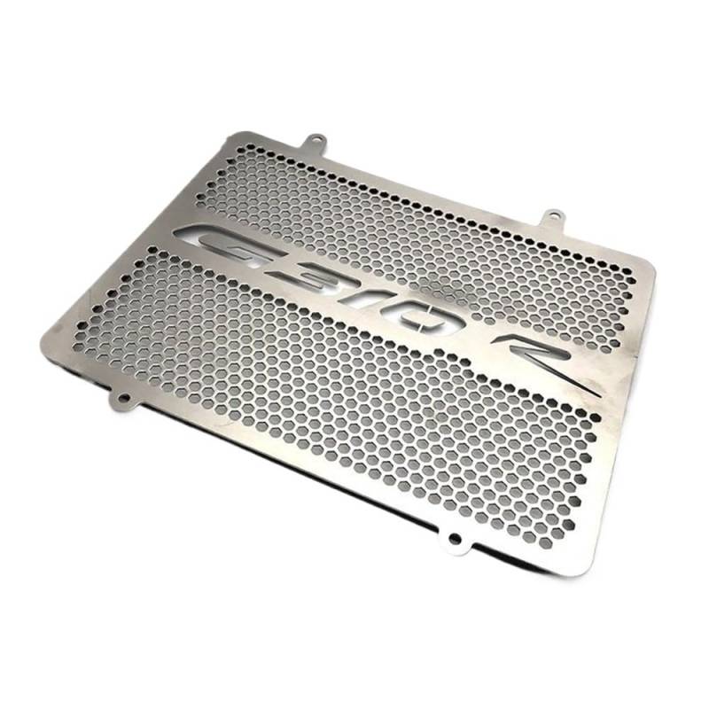 Motorrad Kühlergrill Grill Schutz Schutz Abdeckung Motorradzubehör Edelstahl Kühlergrillschutz Abdeckung Protectorn Für G310R 2017 2018 2019(Silver) von KZYQDARS