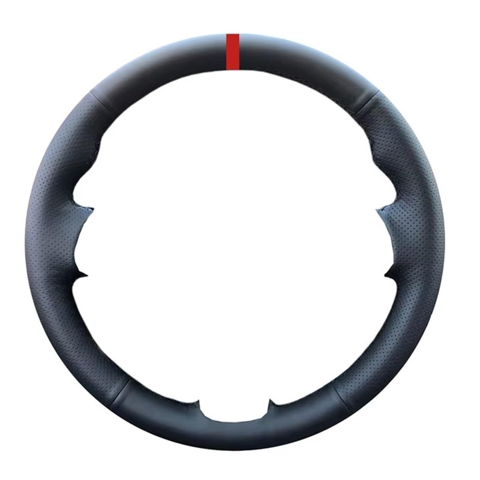 Auto Lenkradabdeckung Auto-Lenkradabdeckung Rutschfestes Mikrofaser-Leder Für VW Für Golf 4 IV Für Passat Für B5 Für Variante Für Polo Für Skoda(Red Thread) von KZZYPJ