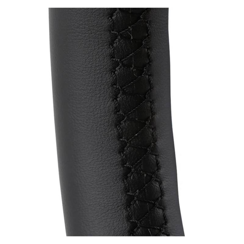Auto Lenkradabdeckung Autolenkradabdeckung Aus Mikrofaserleder Für Skoda Für Octavia Für Fabia Für Superb Für Roomster 2009–2012 Für Citigo 2011 2012(Black Thread) von KZZYPJ