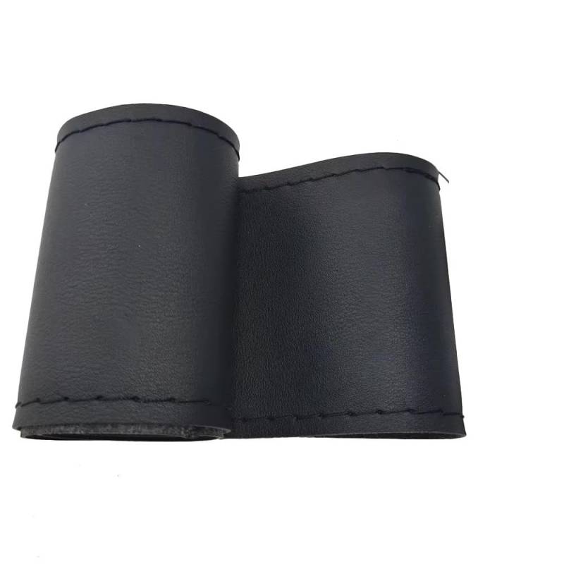 Auto Lenkradabdeckung CAE Lenkradbezug Universell 36 Cm/40 cm Leder Geflochten Griffabdeckung Innenraum Auto-Styling(40cm Black 2set) von KZZYPJ