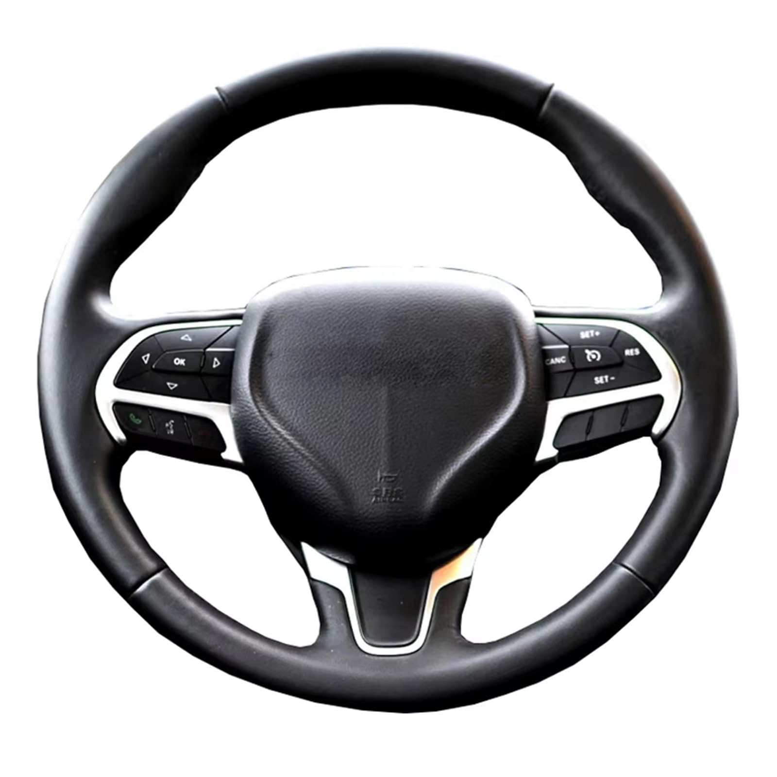 Auto Lenkradabdeckung Für Chrysler 200 2015 2016 2017 Auto Lenkrad Abdeckung Hand Nähen Nähen Geflecht Lenkrad Protecto(Style 4) von KZZYPJ