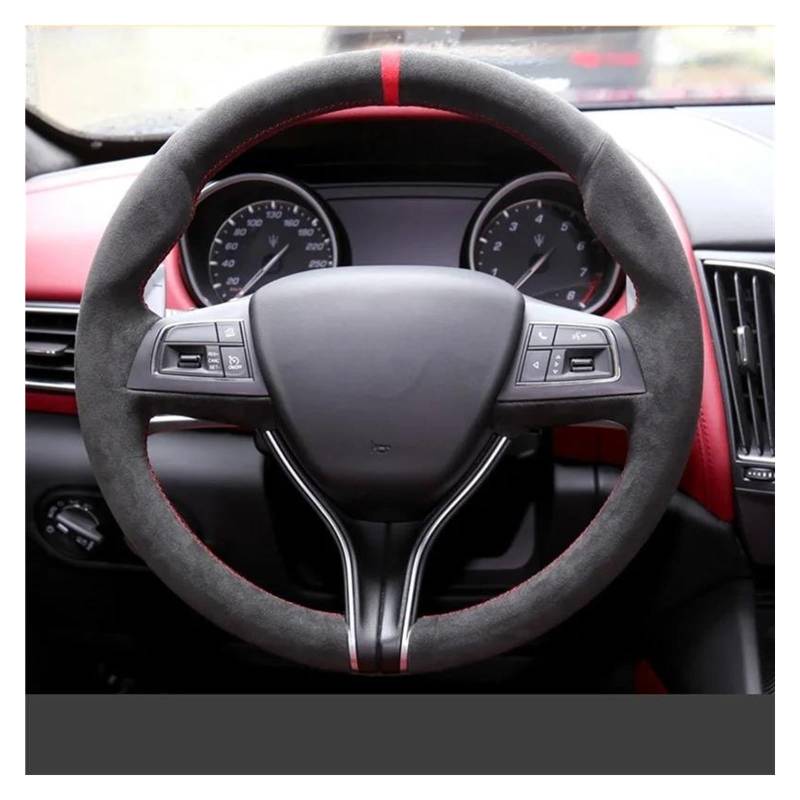 Auto Lenkradabdeckung Für Maserati Für Ghibli Für Levante Für Quattroporte Leder Handgenähte Autolenkradabdeckung(3) von KZZYPJ