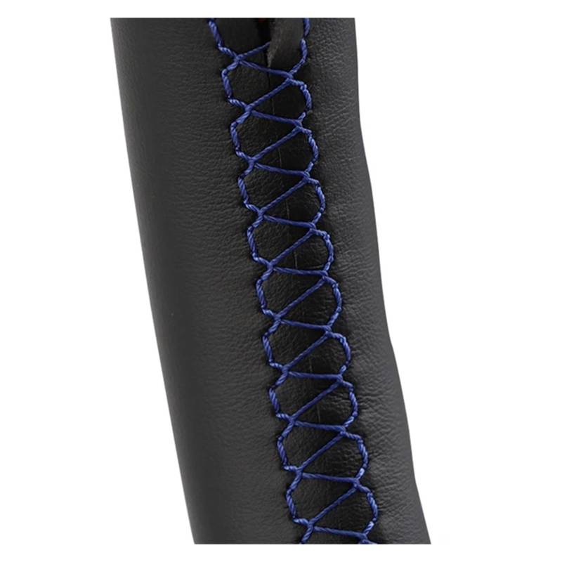 Auto Lenkradabdeckung Handgenähte Lenkradabdeckung Aus Kunstleder Für 3er 5er Für E46 Für E39 Für X5 Für E53 Für Z3 Für E36(Blue Thread) von KZZYPJ
