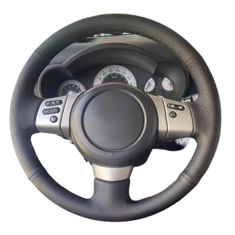 Auto-Lenkradbezug Auto Lenkrad Abdeckung Anti-Slip Künstliche Leder Lenkrad Geflecht Auto Zubehör Für Toyota Für FJ Für Cruiser 2006-2020(Light Blue Thread) von KZZYPJ