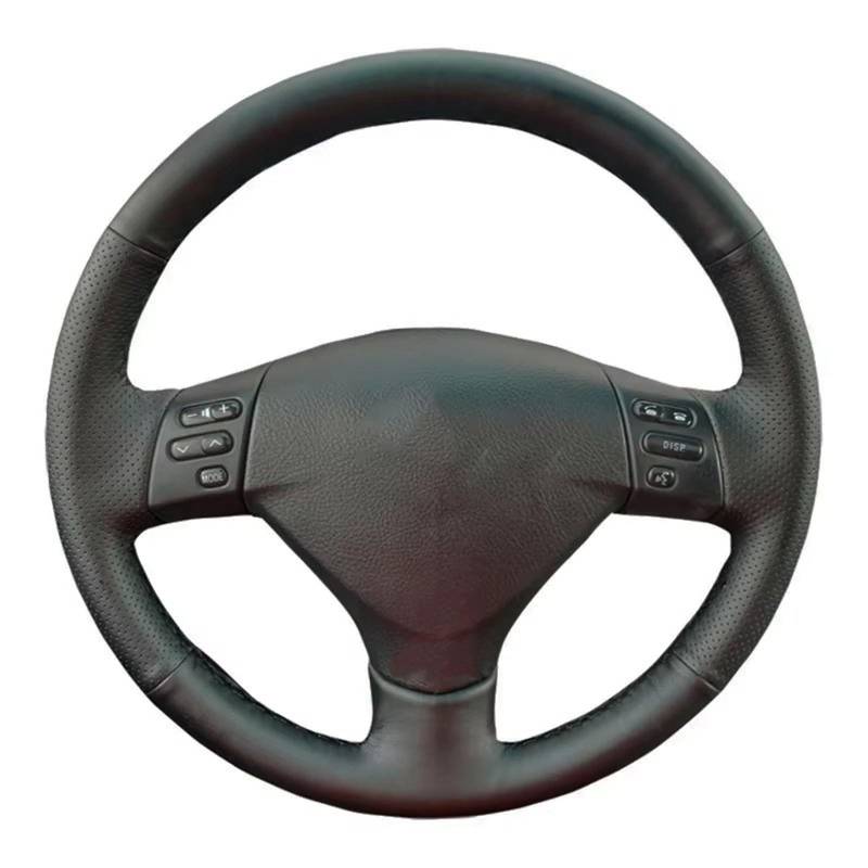 Auto-Lenkradbezug Auto Lenkrad Abdeckung Leder Geflecht Auto Zubehör Für Lexus Für RX330 Für RX400h Für RX400(Orange Thread) von KZZYPJ
