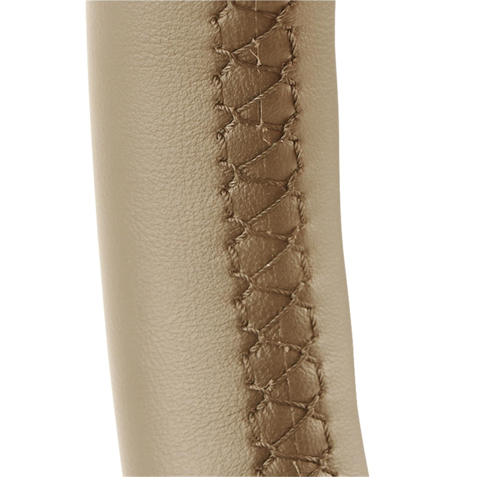 Auto-Lenkradbezug Auto-Lenkrad-Abdeckung Lenkung Mikrofaser-Leder Handgenäht Für Dodge Für Grand Für Caravan Für Journey Für Avenger Für Durango(Beige) von KZZYPJ