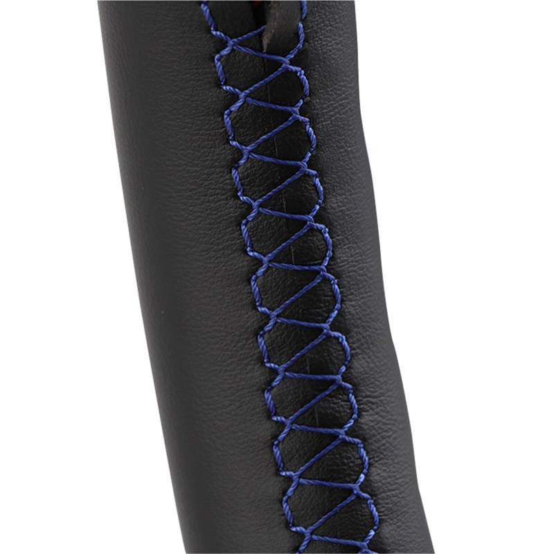 Auto-Lenkradbezug Auto-Lenkrad-Abdeckung Lenkung Mikrofaser-Leder Handgenäht Für Dodge Für Grand Für Caravan Für Journey Für Avenger Für Durango(Blue line) von KZZYPJ