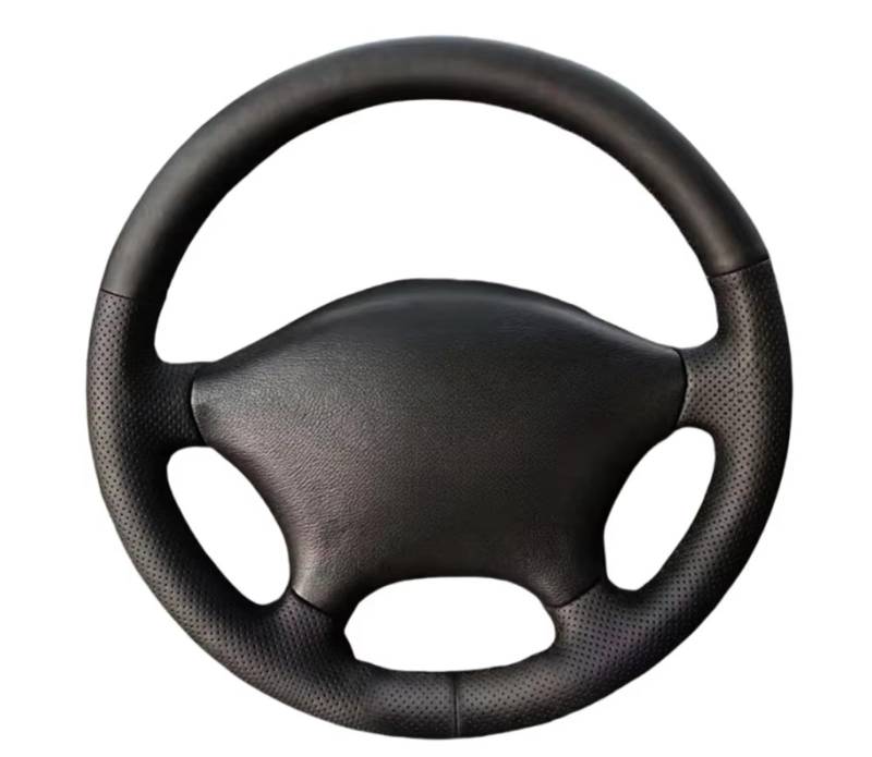 Auto-Lenkradbezug Auto-Lenkradabdeckung Handgenähte Ledergeflechte Am Lenkrad Für Benz Für Vito 2010–2015 Für Viano Für W639 2006–2011(Yellow Thread) von KZZYPJ