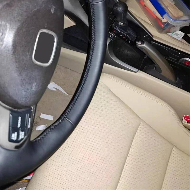 Auto-Lenkradbezug Auto-Lenkradbezug Handgenäht Durchbrochenes Ledermaterial Zubehör Für Spirior 2013(A) von KZZYPJ