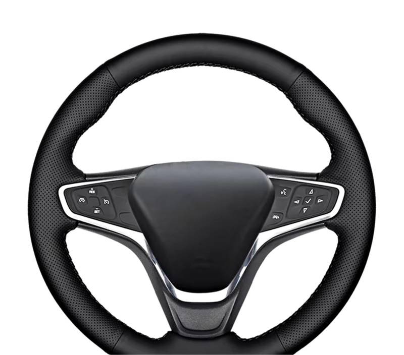 Auto-Lenkradbezug Auto-Lenkradbezug Ledergeflecht Für Opel Für Ampera-E 2017 2018 2019(Yellow Thread) von KZZYPJ