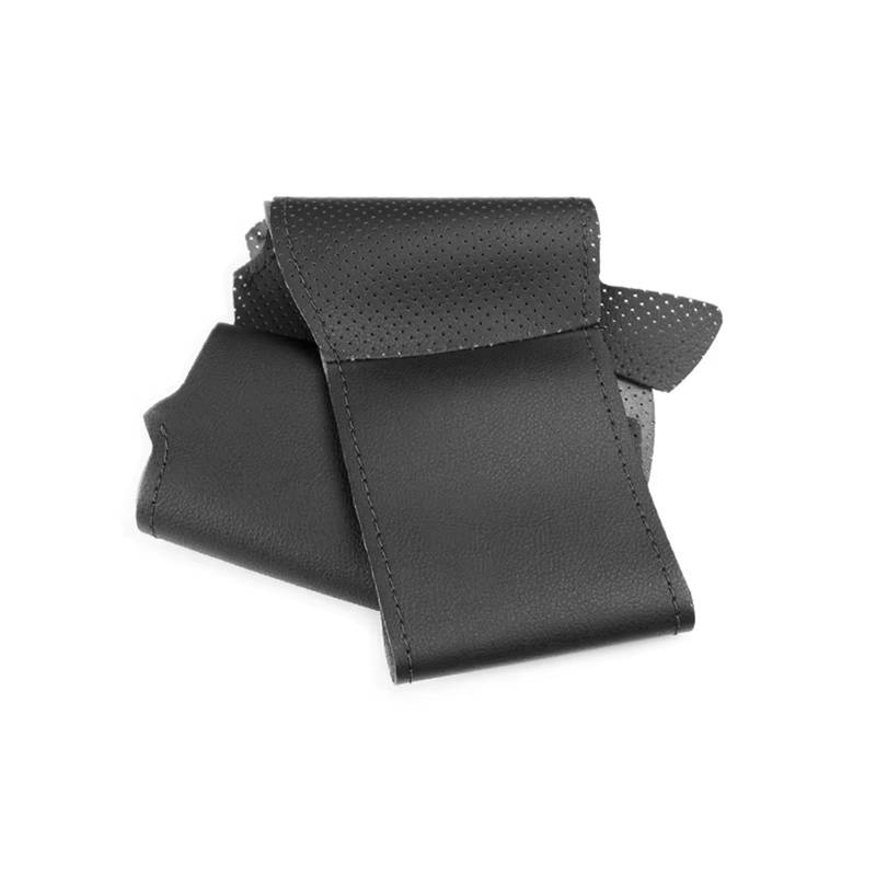 Auto-Lenkradbezug Handgeflecht-Lenkradbezug Aus Schwarzem Perforiertem Mikrofaser-Leder Für Ford Für Mondeo Für Fusion 2013–2018 2019 Für Edge 2015 2016 2017 2018 von KZZYPJ
