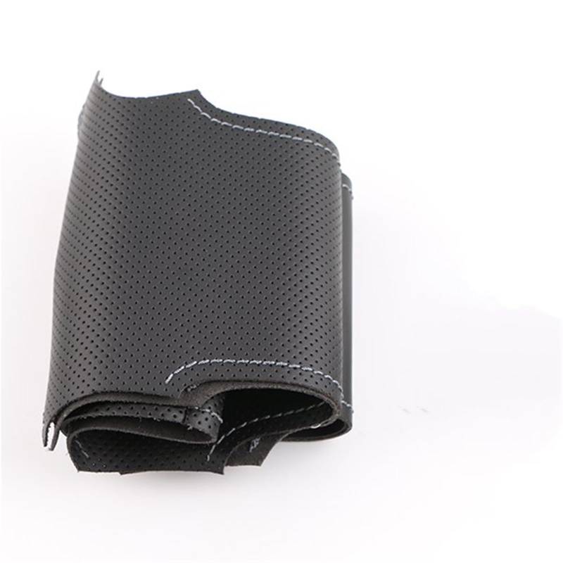 Auto-Lenkradbezug Leder Auto Lenkrad Abdeckung Lenkrad Lenker Geflecht Für CRV Für CR-V 2012 2013 2014 2015(Gray Thread) von KZZYPJ