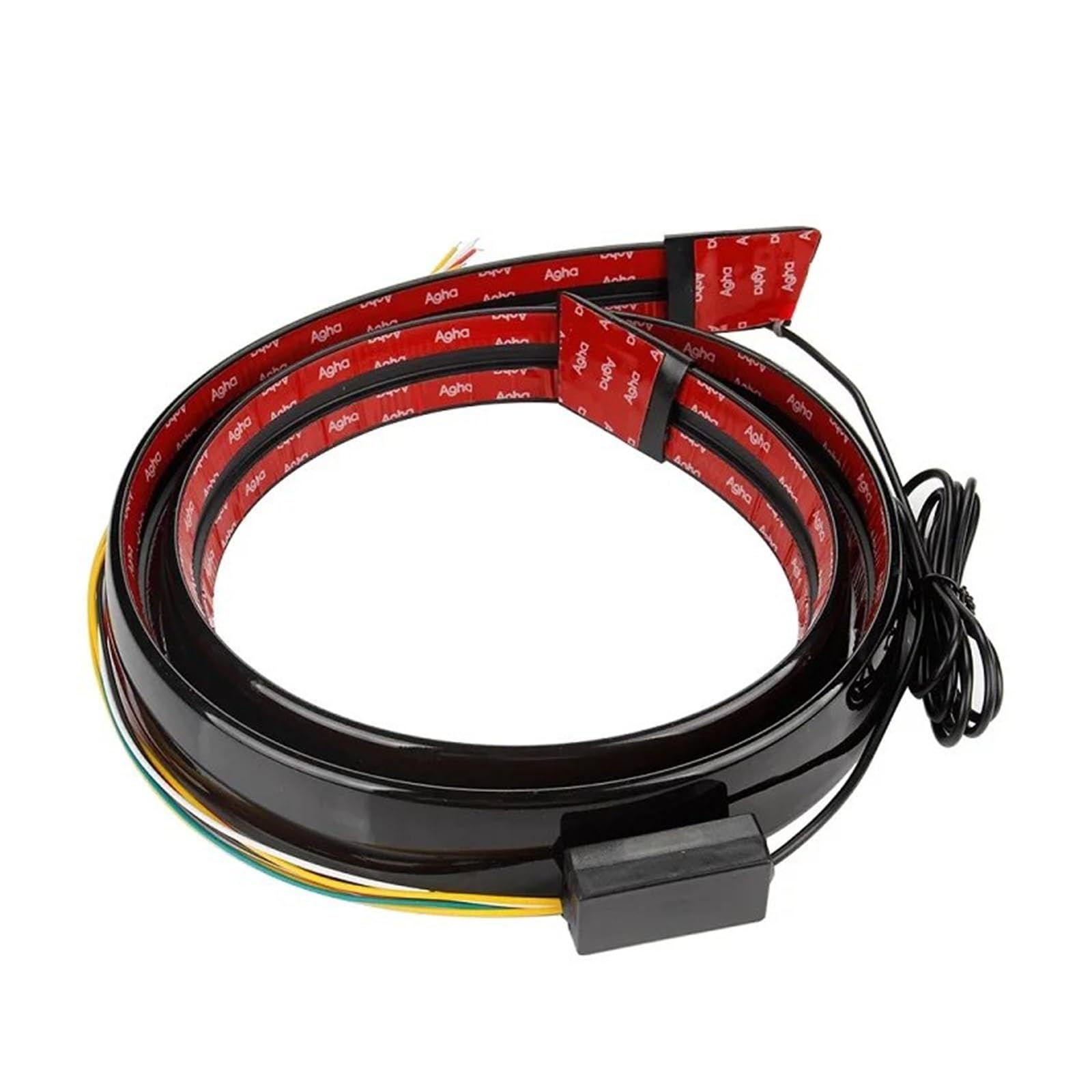 Heckspoiler Flügel 125 cm 3-farbiges Heckspoilerlicht Für Universalautos Mit Blinker Rückfahrwarnlicht Rücklicht Stoppsignallampen(Black) von KZZYPJ