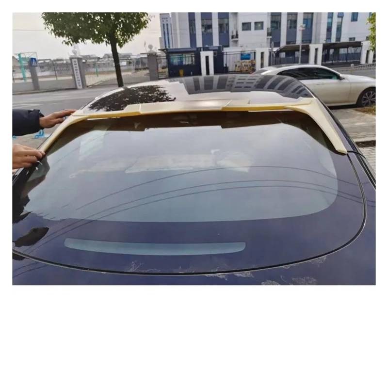 Heckspoiler Flügel Auto Dachflügel Für Tesla Für Modell Y 3 Spoiler Schwarz Carbon Oberfläche Schwanz Fin Dekoration Zubehör(3 Unpainted) von KZZYPJ