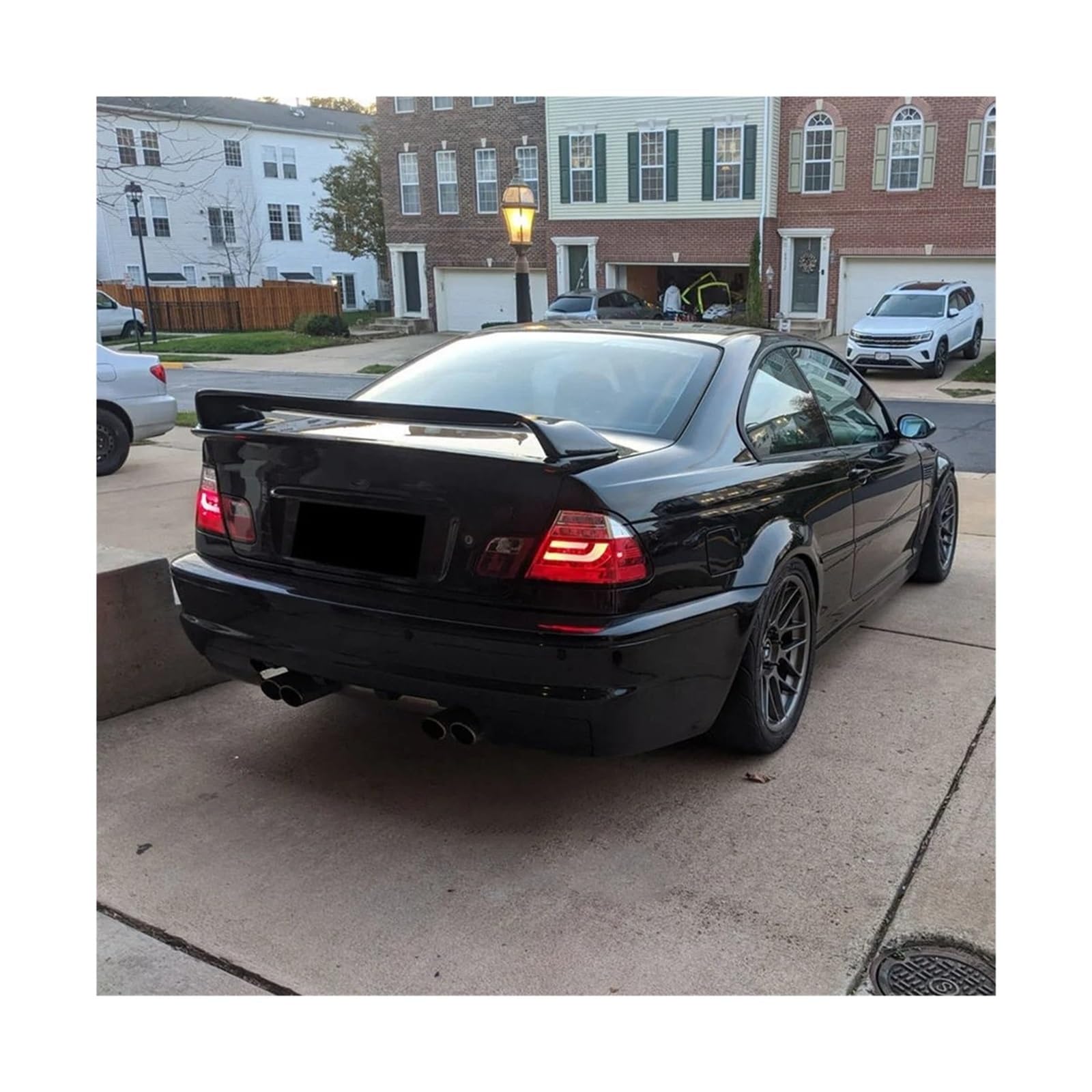 Heckspoiler Flügel Auto Hinten Stamm Spoiler Lip Boot Flügel Lip Für E46 1998-2006 Schwanz Heckspoiler Flügel Hinten Lip Spoiler(Matte Black) von KZZYPJ