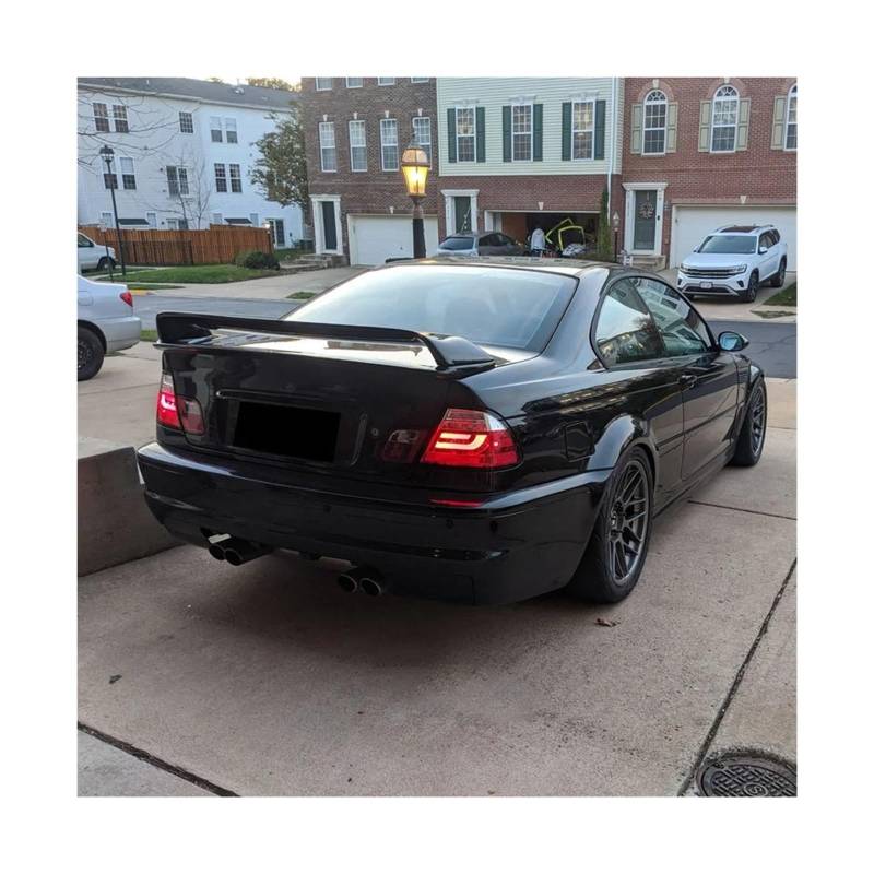 Heckspoiler Flügel Auto Hinten Stamm Spoiler Lip Boot Flügel Lip Für E46 1998-2006 Schwanz Heckspoiler Flügel Hinten Lip Spoiler(Matte Black) von KZZYPJ