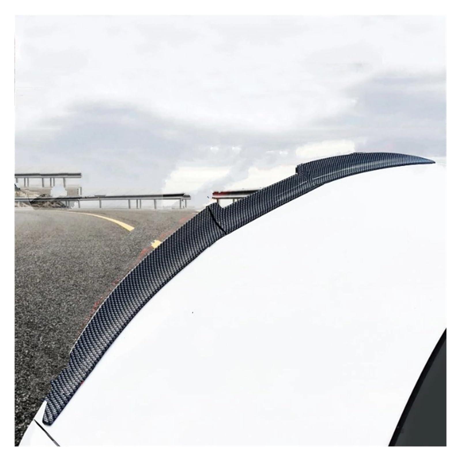 Heckspoiler Flügel Auto Universal Dachspoiler Heckspoiler Kofferraumflügel DIY Refit Spoiler Poilerflügel Racing Kofferraumspoiler Auto Spoiler Universale(Carbon) von KZZYPJ