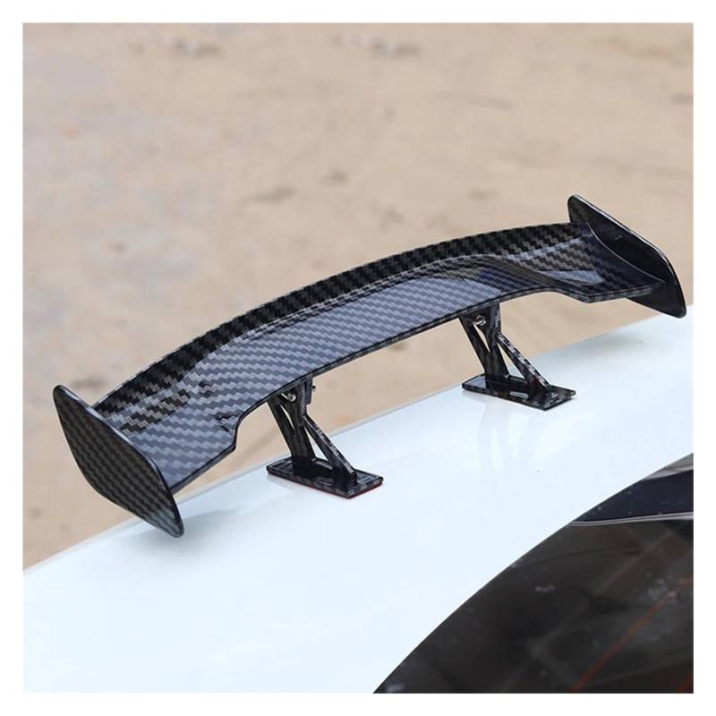 Heckspoiler Flügel Auto Universal Für Mini Spoiler Heckflügel Carbon Look Für Mini Modifizierte Heckflügel Modell Auto Styling Dekoration Auto Zubehör(Large Carbon Fiber) von KZZYPJ