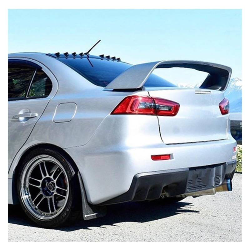 Heckspoiler Flügel Für Für Lancer Für Evo ABS-Kunststoff Unlackiert Farbe Heckspoiler Flügel Kofferraumdeckel Abdeckung Auto Styling(Unpainted) von KZZYPJ