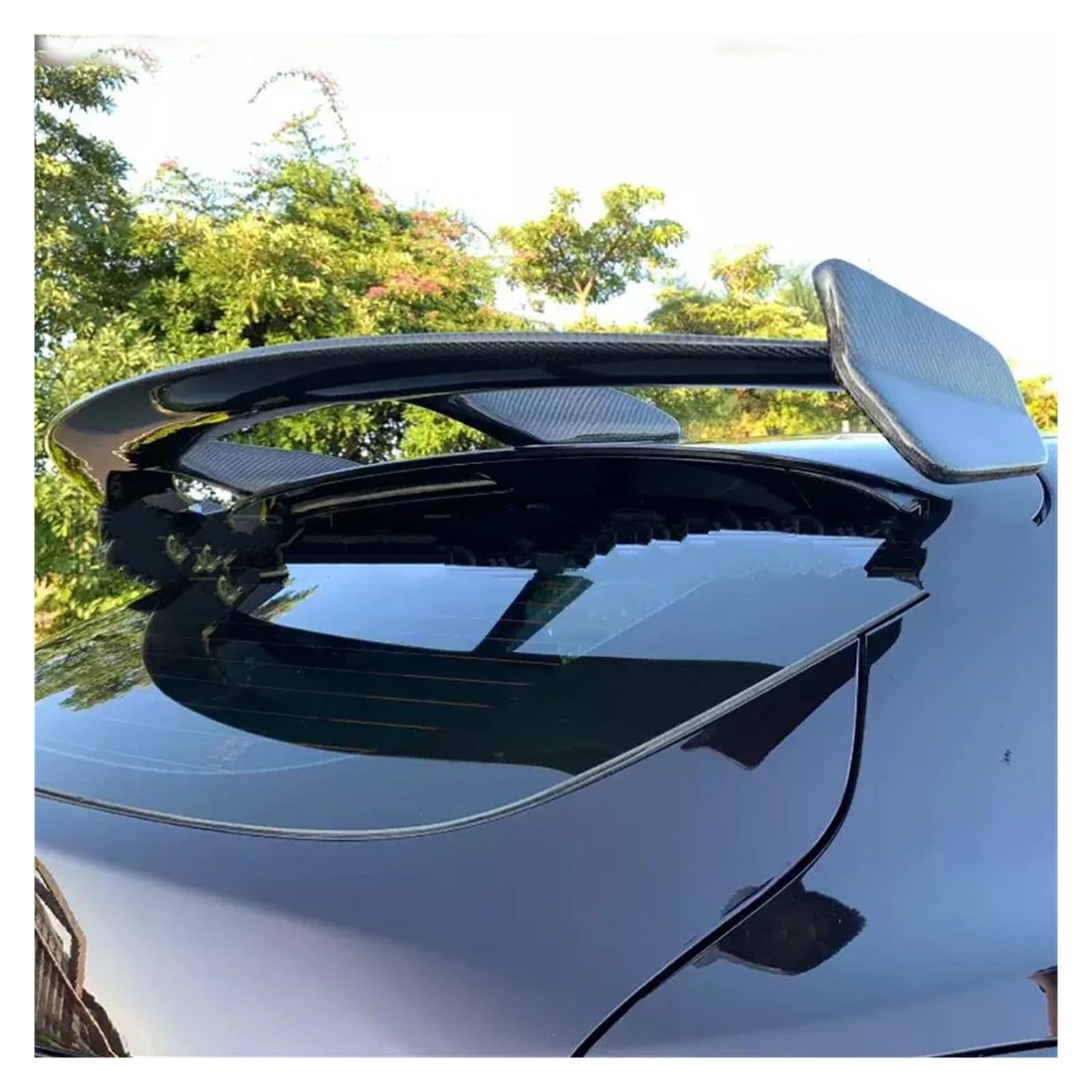 Heckspoiler Flügel Für Mazda3 Für Axela 2015-2018 FLIEßHECK Auto Schwanz Flügel Dekoration Hinten Stamm Spoiler Auto Styling(Carbon Fiber Pattern) von KZZYPJ