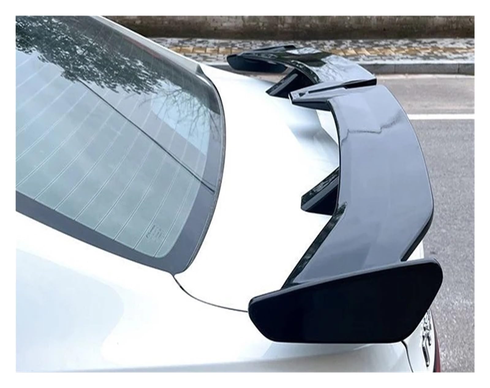 Heckspoiler Flügel Geeignet Für E90 Für F10 Für F30 Stil Limousinen Universal Heckspoiler Flügel Karosseriezubehör(Carbon Fiber Pattern) von KZZYPJ