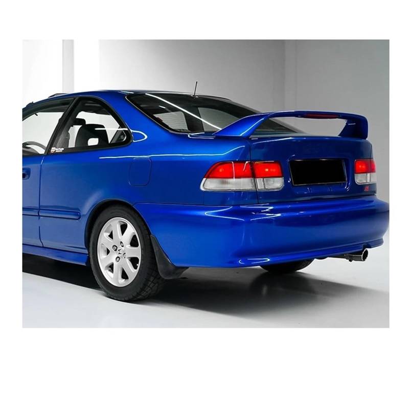 Heckspoiler Flügel Primered Auto Heckspoiler Flügel Bremslicht Schwarz Spoiler Lampe Zubehör Auto Styling Für Civic 1996-2000(Gloss Black) von KZZYPJ