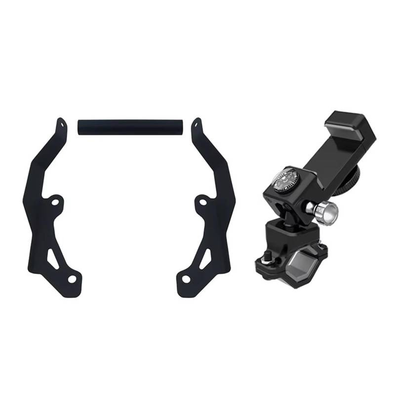 Motorrad GPS Navigationshalterung Für NC750X 2021 Motorrad Telefon Navigation Halterung Vorne Bar GPS Windschutzscheibe Halterung Ständer(B) von KZZYPJ
