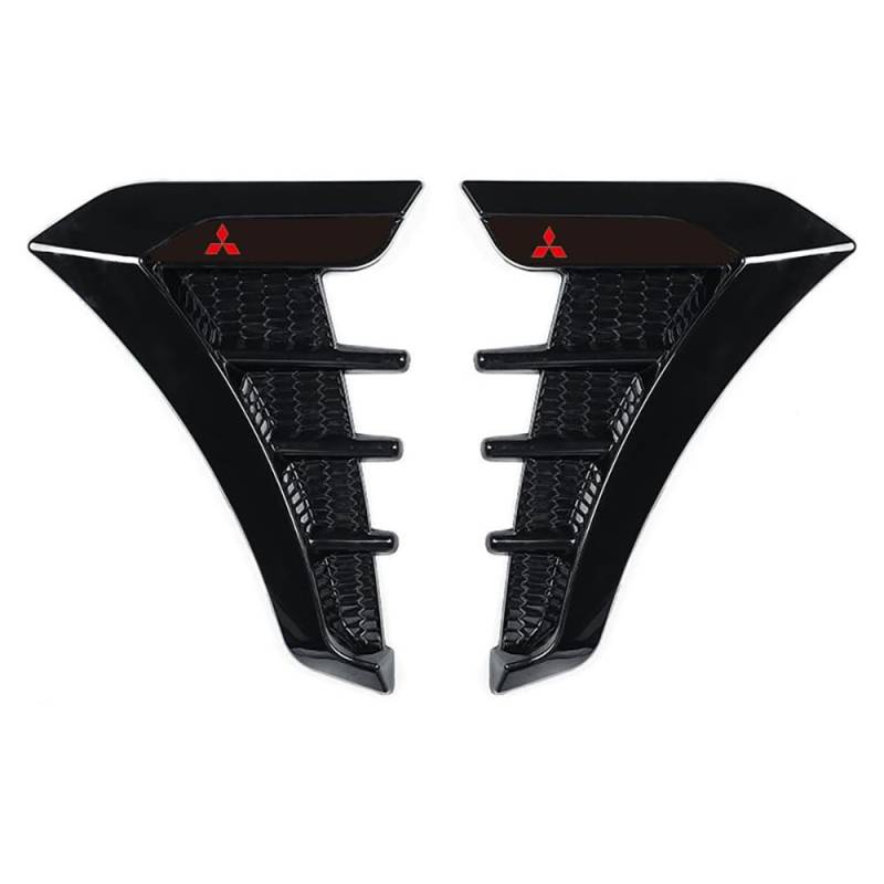 3D Metall Embleme für Mitsubishi Grandis Carisma Eclipse Cross Fortis Auto Chrom Emblem Aufkleber Körper Logo Buchstaben Sticker Zeichen Styling Zubehör Abzeichen,Gloss Black von KaTiak