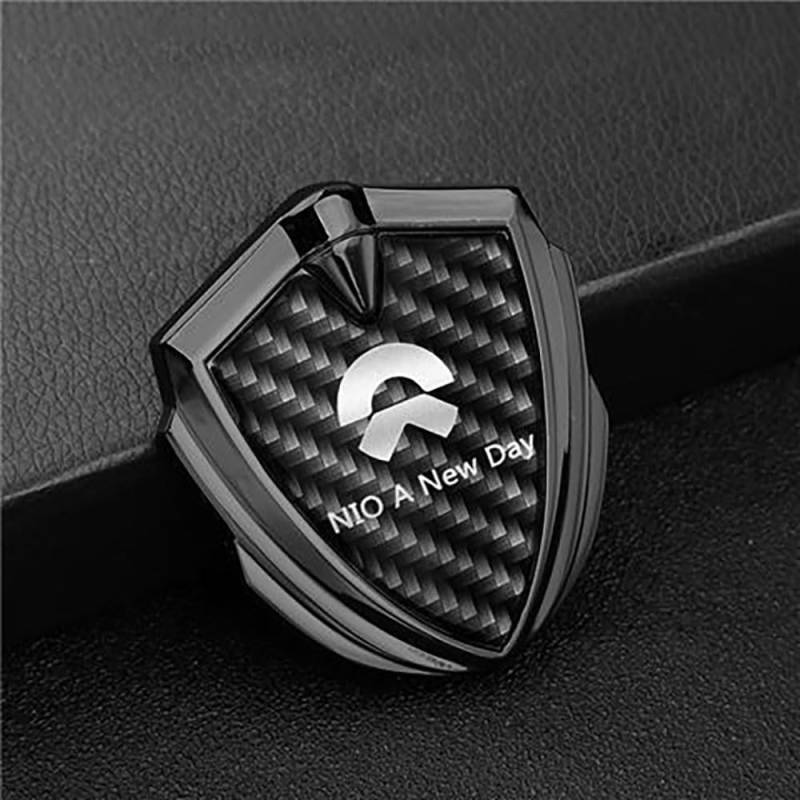 KaTiak Embleme 3D körper Abzeichen für NIO ES6 7 8 ET5 7 Kotflügel Metall Emblem Logo Aufkleber Auto Abziehbilder Styling Zubehör Dekoration,A von KaTiak