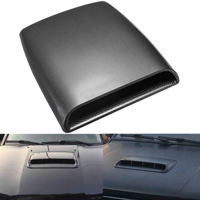 KATUR Universal Car Dekorative Luftstrom Einlasshaube Scoop Vent Turbo Bonnet Abdeckung Carbon Friber von KATUR