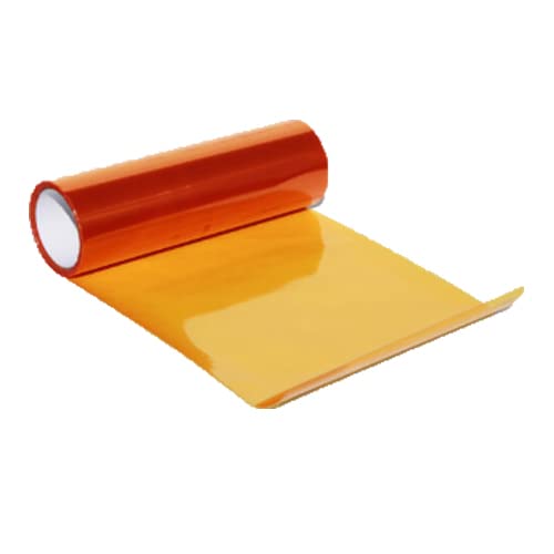 Auto Scheinwerfer Tönungsfolie, KACEPAR Chameleon Vinyl Wrap Auto Schutzfolie für Scheinwerfer Rücklicht Nebelscheinwerfer, Farbwechsel Licht Aufkleber, Orange - 30cm x 60cm von Kacepar