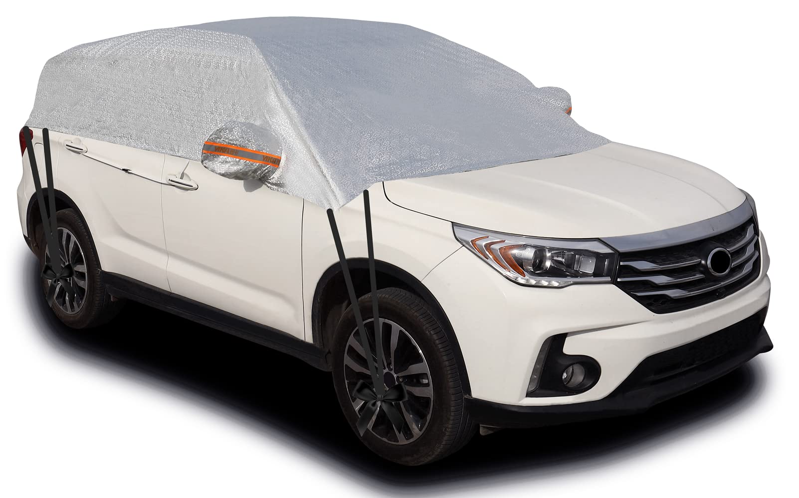 Unbekannt Sichere Sicht Halbgarage Wasserdicht Allwetter Windschutz Windschutzscheibe Abdeckung Schnee EIS Winter Sommer für Limousine SUV Unbekannt Sichere Sicht Halbgarage Wasserdicht Allwetter Windschutz Windschutzscheibe Abdeckung Schnee EIS Winter Sommer für Limousine SUV von Kadooria