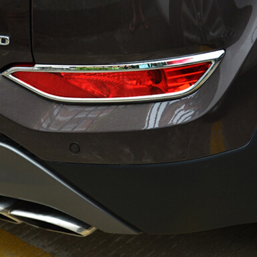 Hinten, Trim, Nebelscheinwerfer Lünette Aufkleber für Hyundai Tucson 2015 2016 2017 ABS Chrom 2/Set von Kadore