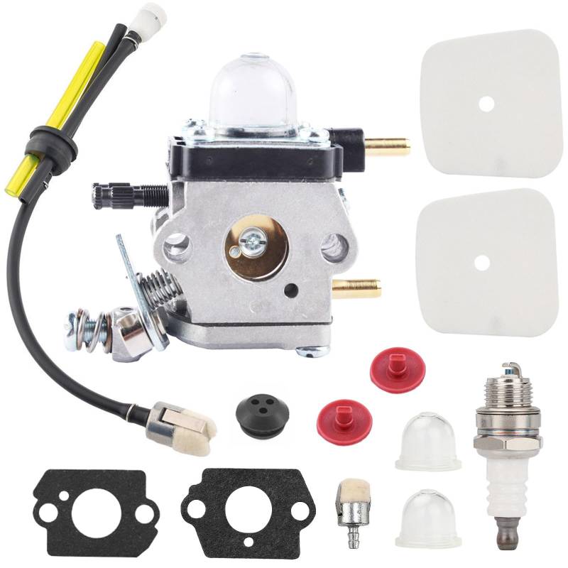 Kadryxon Vergaser mit Luftfilter Benzinfilter Schlauch für 2-Takt Mantis Gartenfräse 7222 7222E 7222M 7225 7230 7234 7240 7920 7924 SV-5 C/2 SV-4B Ersetzt C1U-K54A,12520011822,12520013122,12520013123 von Kadryxon