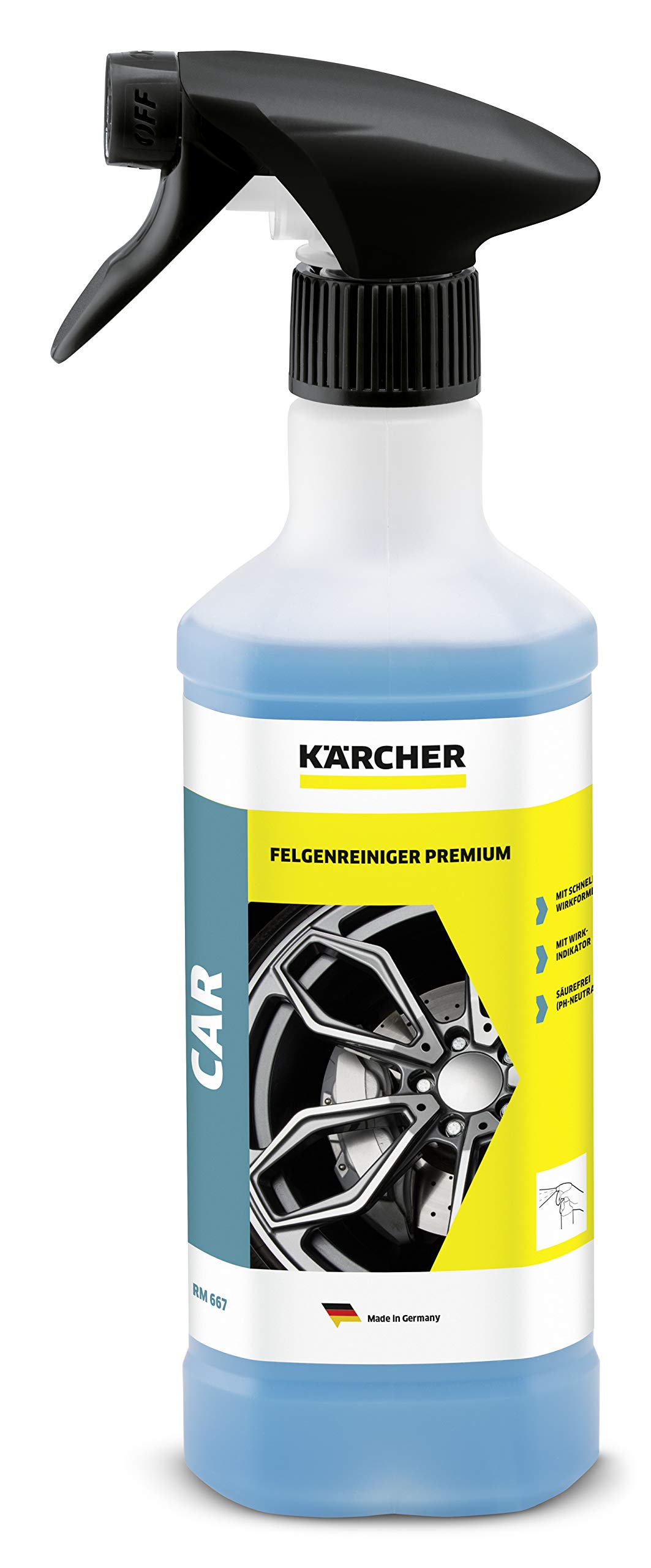 Kärcher Felgenreiniger Premium RM 667 (500 ml), mit höchster Reinigungskraft und Schnellwirkformel gegen Straßenverschmutzungen von Kärcher