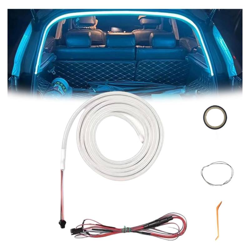 Kaezuy Kofferraum Lichtstreifen, Kofferraum LED Streifen, Dynamic Flowing Car Trunk Light Strip, Automatischer Sensor Tail Box Light Strip für Kofferraum Innenbeleuchtung Dekoration von Kaezuy