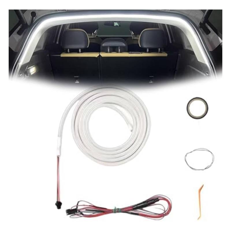 Kofferraum Lichtstreifen, Kofferraum LED Streifen, Dynamic Flowing Car Trunk Light Strip, Automatischer Sensor Tail Box Light Strip für Kofferraum Innenbeleuchtung Dekoration von Kaezuy